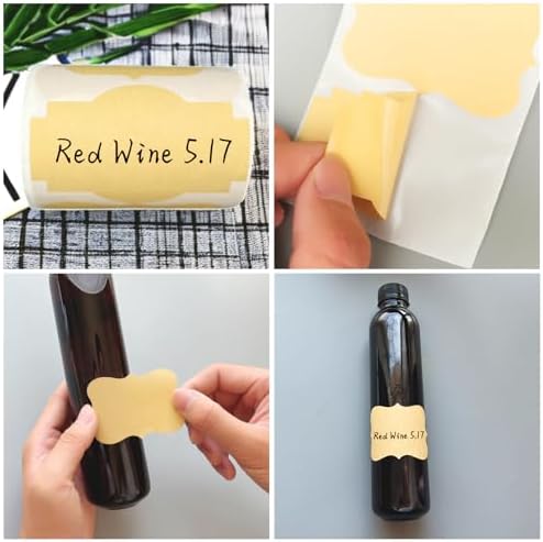 300 Pcs Kraft Label Stickers Writable Gift Labels, 2" x 3" Canning Labels - Image 3