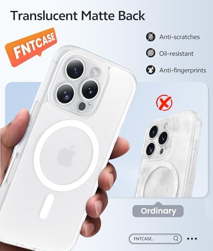 FNTCASE for iPhone 16 Pro Max Case, Fit for Magsafe, Glass Screen Protector - Image 6