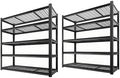 5-Tier Heavy Duty Garage Shelving, 5,000 lbs Capacity Adjustable Metal Storage Shelving Unit for Garage, Basement, Warehouse & Workshop, 55" W x 24" D x 84" H by LIJIUHOME