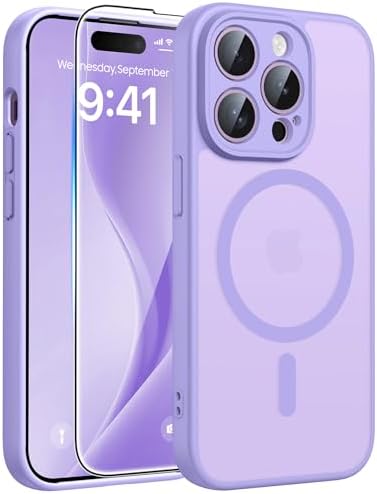 FNTCASE for iPhone 14 Pro Max Case, Fit for Magsafe, Glass Screen Protector by FNTCASE