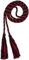 Tassel Depot Graduation Honor Cord - Black/Red - Every School Color Available - Made In Usa by TasselDepot