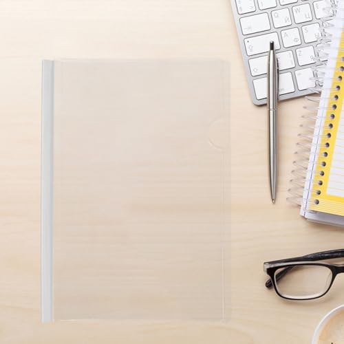 Veemoon 10pcs B5 Plastic Slide Binding Bars with White Pull Rods, Reusable Report Binder Clips for Office and School Document Organization - Image 4