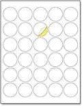 1.5 inch Round Labels Printable Circle Stickers - 8.5" x 11", 30 Sheets by TownStix