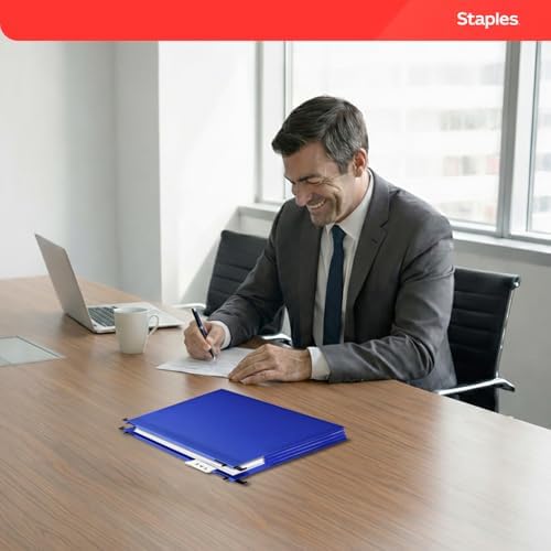 Staples Poly Expanding Hanging File Pockets, Letter Size, 5/Pack - Image 6
