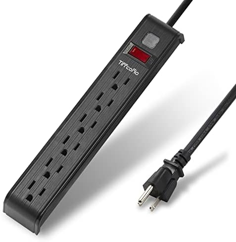 Power Strip Surge Protector, 4 Feet Extension Cord, 600 Joules Surge Protection, Multiple Protection 6 Outlet Strip, ETL Listed, 2 Packs - Image 2