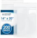14" X 20" Self-Sealing Cellophane Bags (200 Count) Clear Poly Packaging by SpartanIndustrial