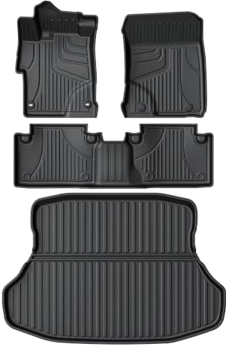 Floor Mats & Cargo Liner for 2012-2015 Honda Civic Sedan (Not Coupe) by AOMSAZTO