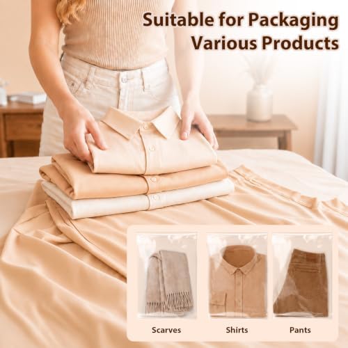Egofine Self Sealing Cellophane Bags 100 PCS Clear Resealable Sleeves Bags for 10x14 Photo Mats (Bag Size: 10x14 inches) - Image 5