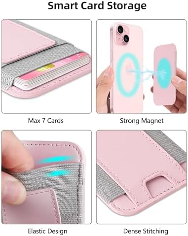 Upgraded for Magsafe Wallet, 7 Card Holder, RFID Blocking, Strongest Magnet - Image 3