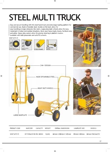 Stanley SXWTD-MT519 Steel Multi-Truck, Yellow, 150/200 kg - Image 6