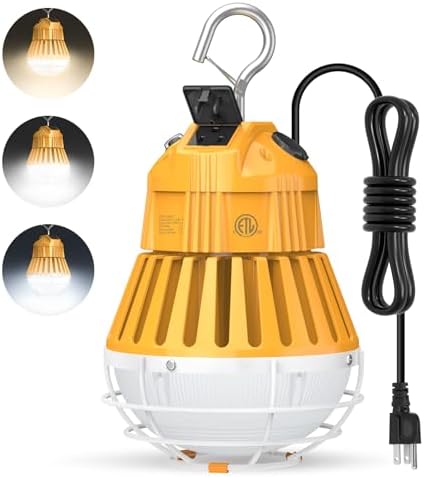 80W 60W 48W LED Temporary Work Light with Selectable CCT 4500K/5000K/5700K by ABrighterWaytoLED