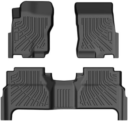 Frontier Floor Mats - Car Mats for Nissan Frontier CrewCab 2009-2021, All Weather Floor Mat for Frontier Accessories, Heavy Duty Rubber Mats, Car Accessories by cartist