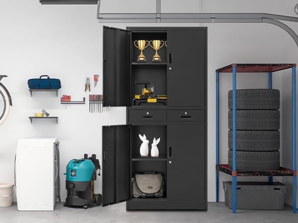 BESFUR 71“H Metal Storage Cabinet - Image 6