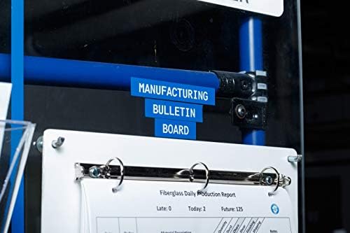 Brady Authentic (M21-375-595-BL) All-Weather Vinyl Label for Indoor/Outdoor ID, Lab and Equipment Labeling, White on Blue- For M210, M210-LAB, M211, BMP21-PLUS and BMP21-LAB Printers, .375" W, 21' L - Image 6