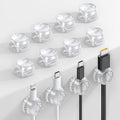 Lamicall 12 Pack Cord Organizer, [1s Lock] Spring Cable Holder Clips by Lamicall