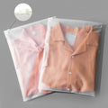 12x14 Inch Frosted Zipper Poly Bags for Clothing 50Pcs No Vent Holes by Motomy