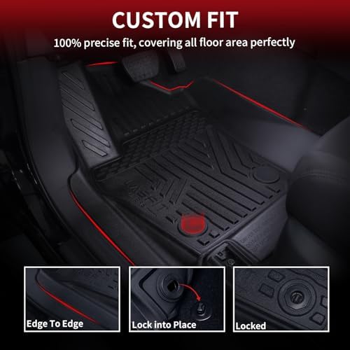 LASFIT Floor Mats for Honda Passport 2026 Extended Door Sill Coverage - Image 5