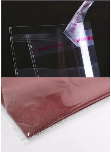 100 Pieces (9x12 Inch) Clear Plastic Bags for Packaging, Clothing & T-Shirts Strong Packing Self Adhesive Cellophane Bag - Image 5