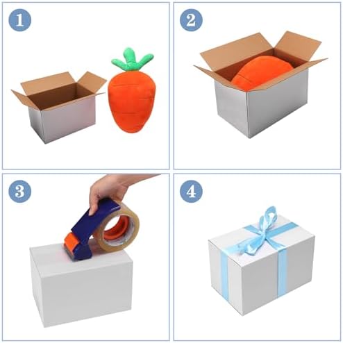 Hoikwo 8x5x5 Shipping Boxes Set of 25, White Corrugated Cardboard Box for Small Business for Packaging Mailing - Image 4
