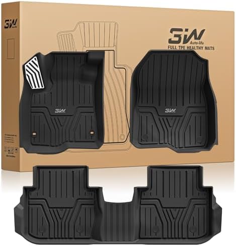 3W Floor Mats with Metal Pedals Fit for Honda CR-V 2023 2024 2025 2026 by 3W