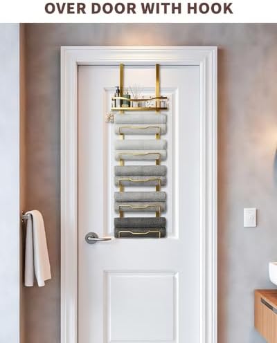 Aetyord Hanging Towel Racks for Bathroom Storage - Image 2