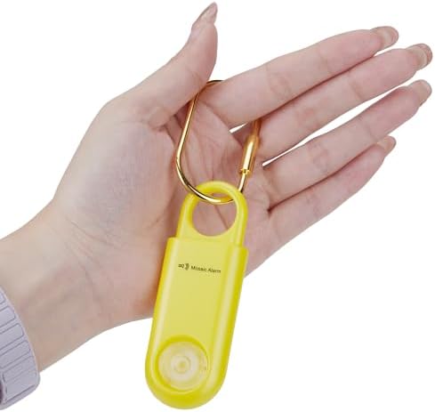 130db Personal Safety Alarm with Ultra Bright Strobe Light. Lemon Yellow - Image 2