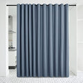 NICETOWN Verical Blinds for Living Room Bedroom Dining Sunroom Basement Wall Divider, Room Dividers Space Screens Partitions, Extra Large Blackout Curtain (1 Pack, 20ft Wide x 8ft Long, Stone Blue) by NICETOWN