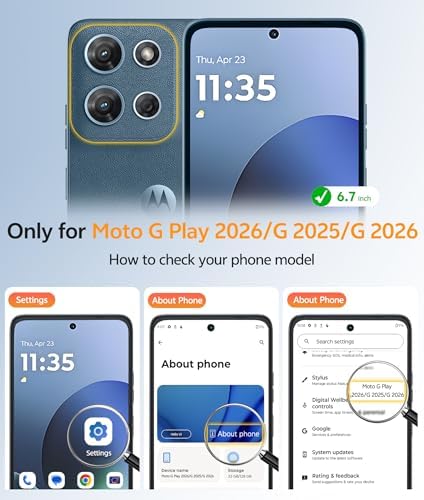 FNTCASE for Moto G Play 2026 / G 2026 / G 2025 Phone Case, Screen Protector - Image 2