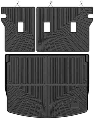 Mixsuper Cargo Liner for Chevrolet/Chevy Trailblazer AWD & FWD 2021-2026, All Weather Trunk Mat Backrest Mat TPE Back Seat Cover Protector for Car (Only Fit Cargo in Upper Deck Position) Accessories by Mixsuper