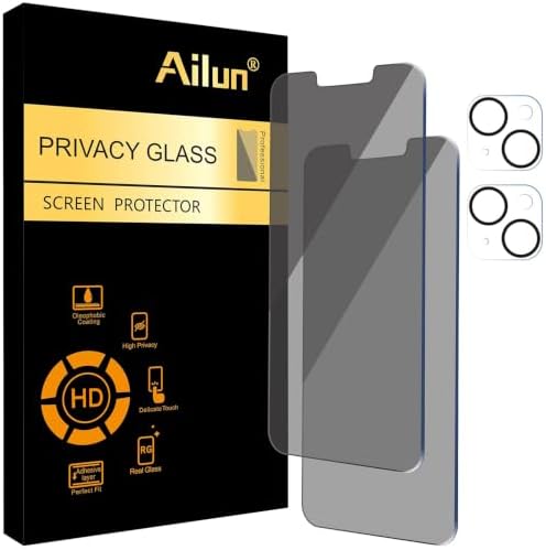 Ailun Privacy Screen Protector+Camera Lens Protector for iPhone 14 Plus by Ailun