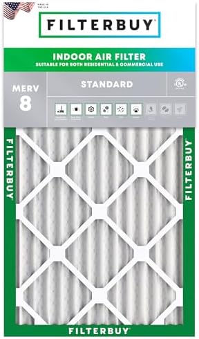 Filterbuy 20x36x2 Air Filter MERV 8 Dust & Allergy Defense (1-Pack) by Filterbuy
