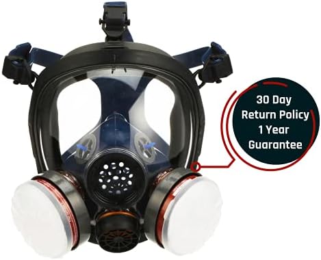 Parcil Distribution Full Face Respirator Mask - Air Purifying, Organic Vapor & Particulate - Industrial Use - CE Tested - Image 7