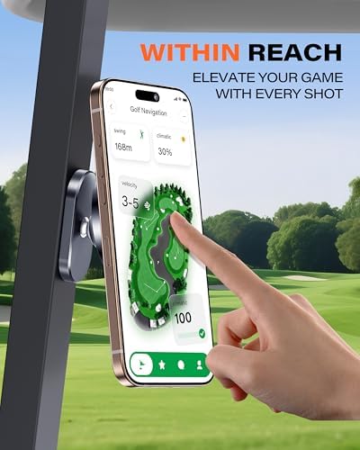 A2C Alloy Magnetic Golf Cart Phone Holder, Unique Golf Accessories for Men - Image 2