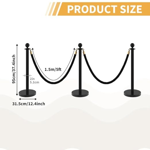 6Pcs Stainless Steel Stanchion Posts - Image 3