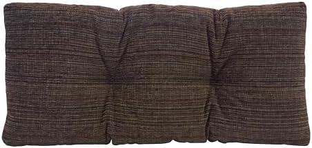 Klear Vu The Gripper Non-Slip Tufted Bench Cushion for Indoor Furniture, Assembled in USA, Entryway Storage, Bay Window, Corner Nook or Piano Seat, 30 Inches, Chenille Chocolate by KlearVUHomeTextiles