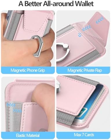 for Magsafe Wallet with Grip; 6-Card Holder; Stronger Magnetic Phone Wallet - Image 6