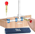 King&Charles Metal Cabinet Hardware Jig & Auto Center Punch Set by King%26Charles