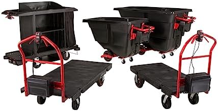 Rubbermaid Commercial Products Platform Truck Motorized Kit, Large Size, 30"x60", for Moving Heavy Loads in Industrial/Commercial/Warehouse Environments - Image 4