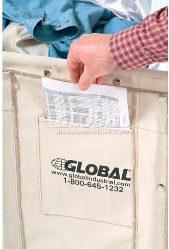 Global Industrial Canvas Basket Bulk Truck, 16 Bushel - Image 4
