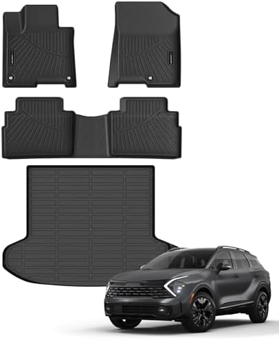 AUXKO All Weather Floor Mats Cargo Mat for Kia Sportage PHEV 2025 2024 2023 by AUXKO