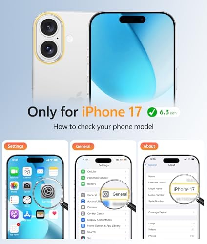 FNTCASE for iPhone 17 Case, Compatible with Magsafe, Glass Screen Protector - Image 2