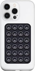 LvShuLiangPin Anteel Silicone Suction Phone Case Mount, Silicon Adhesive Phone Accessory for Smartphones, Hands-Free Mirror Shower Phone Holder for Selfies, Tiktok Videos (Black) by LvShuLiangPin