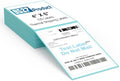 9527 Product Fanfold 4 x 6 Direct Thermal Labels with Blue Background Paper Perforated Shipping Labels for Thermal Printers, 100 Label per Stack, 1 Stack by 9527+Product
