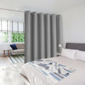 NICETOWN Room Separating Divider, Room Divider Curtain Screen Partitions, Vertical Blind for Sling Door, Blackout Window Curtains Privacy Blinds for Patio (Silver Grey, 1 Panel, 7ft Tall x 10ft Wide) by NICETOWN