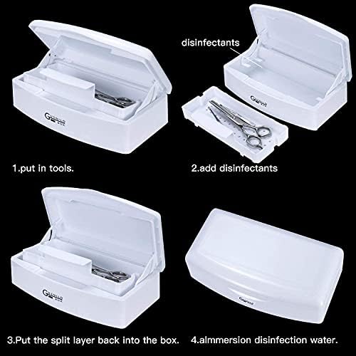 Nail Art Tools, Plastic Storage Box for Nail Tools,Manicure Tool, Tweezers, Hair Salon, Spa and Trimmer Manicure Equipment (1 piece, White) - Image 6