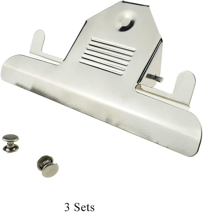 HAHIYO 5.63 Inches Metal Clipboard Clips Grips 3 Pack Mountable Sturdy Strong - Image 5