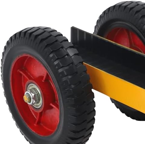 Four-Wheel Panel Handling Trolley, Panel Dolly Heavy Duty Door Cart with Anti-Fall and Anti-Tilt for Plasterboard, Wheels Panel Cart for Homes Warehouses Renovations Construction Sites - Image 6