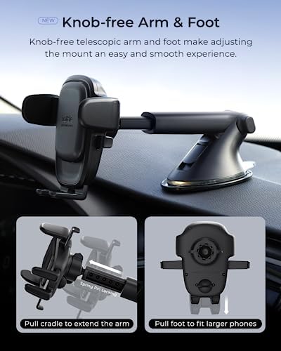 iOttie Easy One Touch Advanced Suction Car Mount for Smartphone iPhone 18 - Image 3