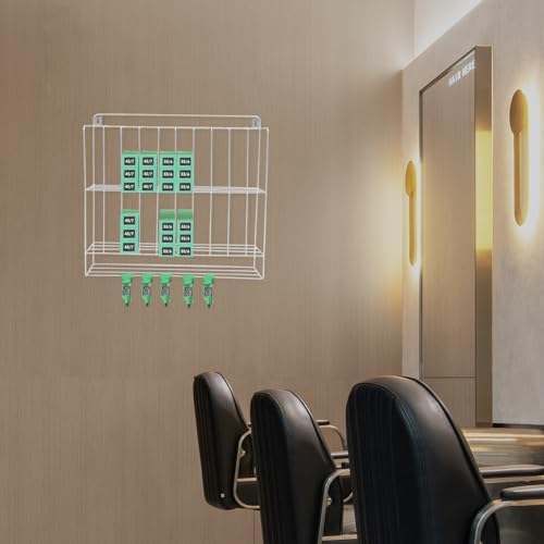 Hair Color Organizer, 2 Tiers Metal Salon Hair Color Tube Storage Racks for Salon Beauty Home Spa (Silver) - Image 2