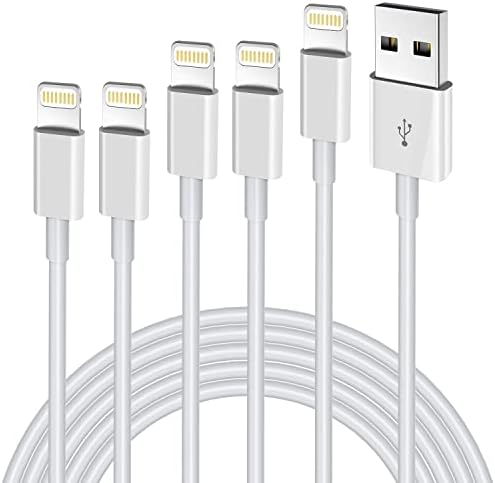 [Apple MFi Certified] Lightning Cable 5pack [3/3/6/6/10FT] by Unknown